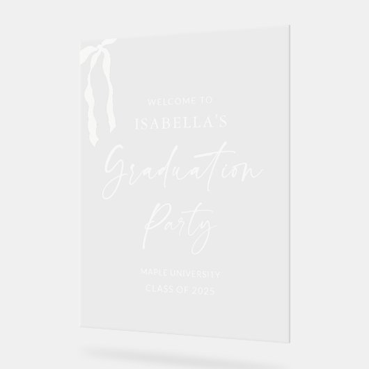 Acryl Modern Graduation Party Welkomstbord Acryl Bord (Hoek)