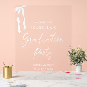 Acryl Modern Graduation Party Welkomstbord Acryl Bord