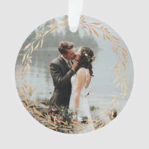 Acryl onze eerste kerstversiering Gold Ornament