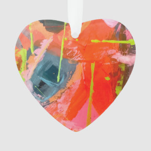 Acryl Ornament met originele abstracte kunst