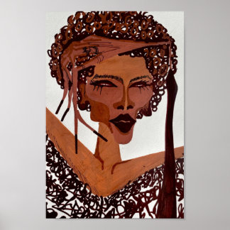 acryl portret poster
