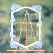 Acryl Quinceanera Zitplaatdiagram Sig | blauwe jur Acryl Bord (Neutraal)