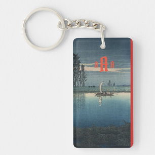 Acryl Sleutelhanger Japans print w / aangepast mon