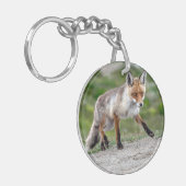 Acryl Sleutelhanger met unieke Fox Design (Voorkant Links)