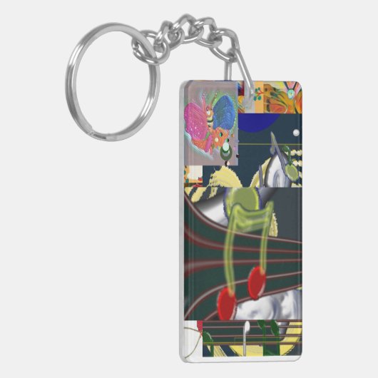 Acryl Sleutelhanger Muziek Muizen (Voorkant Links)