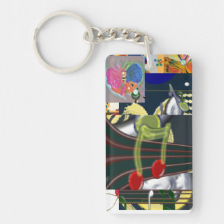 Acryl Sleutelhanger Muziek Muizen