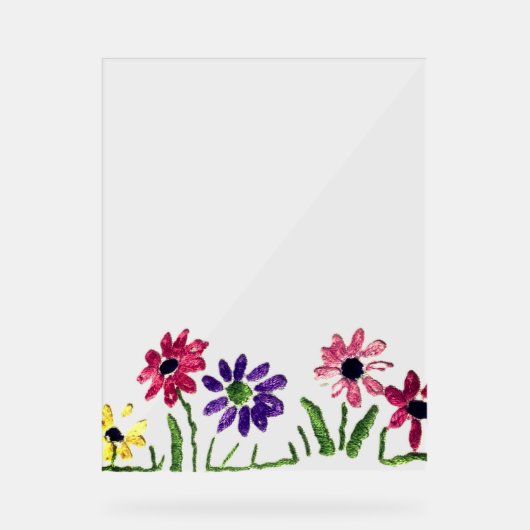 Acryl Teken stijl ontwerp Bord (Voorkant)