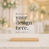 Acryl Teken Uw Ontwerp Upload 8 "x 10" Acryl Bord