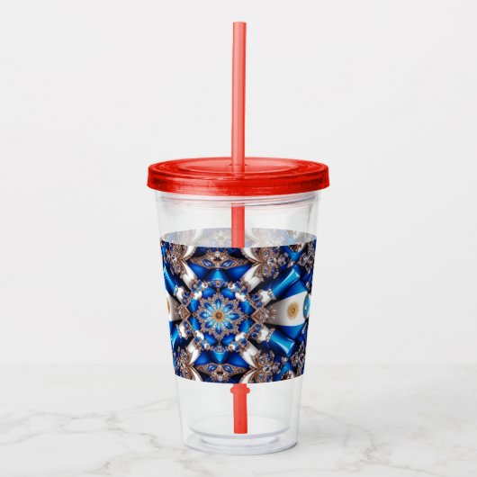 Acryl Tumbler met Argentijnse kleuren Design Acryl Drinkbeker (Voorkant)