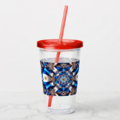 Acryl Tumbler met Argentijnse kleuren Design Acryl Drinkbeker (Achterkant)