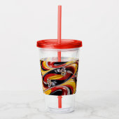 Acryl Tumbler met Belgisch Kleuren Ontwerp Acryl Drinkbeker (Voorkant)