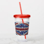 Acryl Tumbler met Brits Kleuren Design Acryl Drinkbeker (Links)