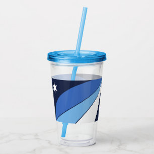 Acryl Tumbler met vlag van Columbia City Drinkbeker