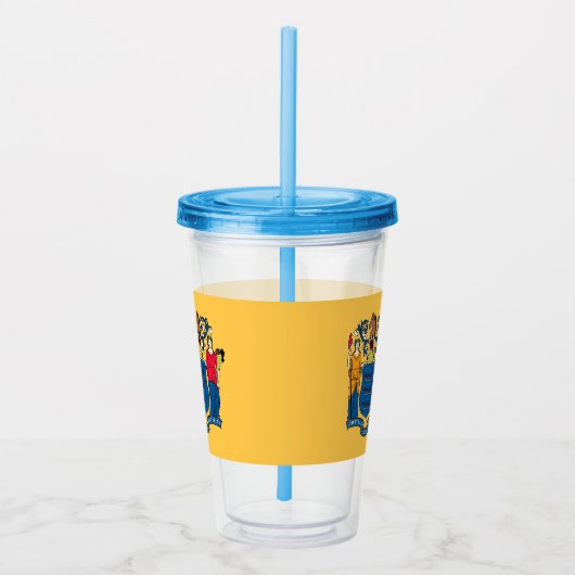 Acryl Tumbler met vlag van New Jersey Acryl Drinkbeker (Rechts)