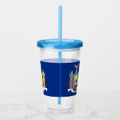 Acryl Tumbler met vlag van New York Acryl Drinkbeker (Rechts)