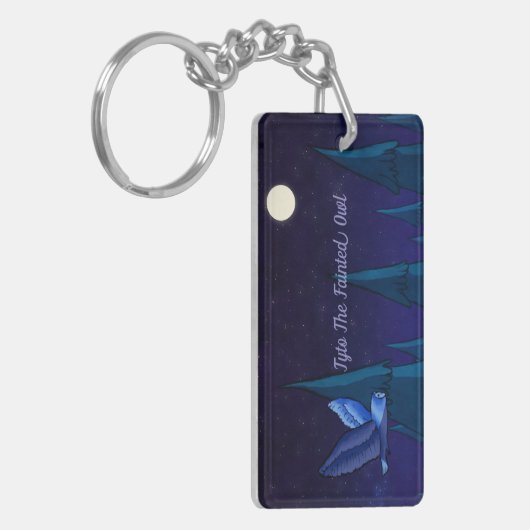 Acryl Tyto Uil Sleutelhanger (Voorkant Links)