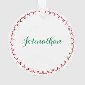 Acryl vakantie Ornament aangepaste Logo gepersonal (achterkant)