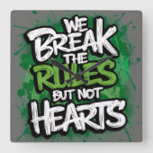 Acryl Wanduhren Vierkante Klok (Voorkant)