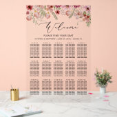 Acryl Waterverf 15 Tafels Trouwstoel Grafiek Acryl Bord (Huwelijk)