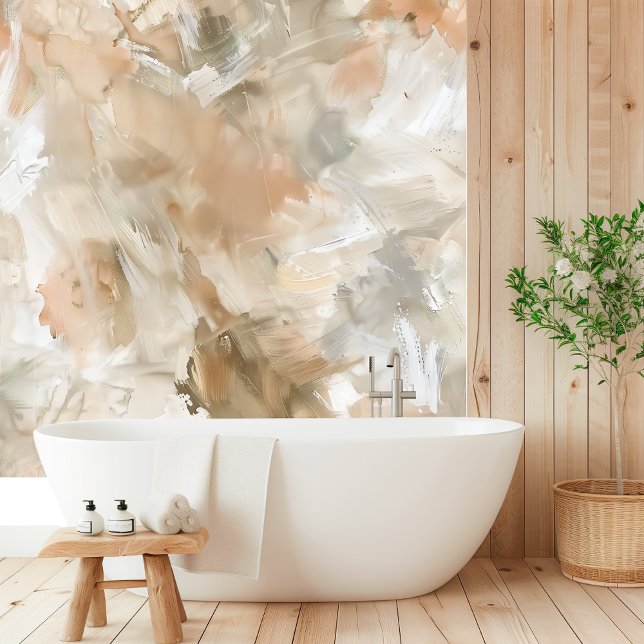 Acryl & Waterverf Abstracte Textuur | Neutraal Behang (Creator heeft geüpload)