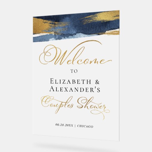 Acryl welkom koppels Douche borden | Abstract (Hoek)