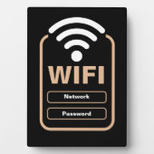 Acryl WiFi-netwerk en wachtwoordweergavestandaard Fotoplaat (voorkant)