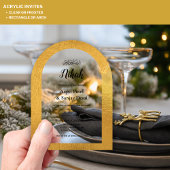 Acrylaat Gouden Boog Islamitische Moslim Trouw Ele Acryl Uitnodigingen