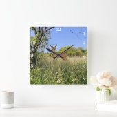 Acrylen Wandklok Vierkante Klok (Huis)