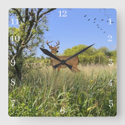 Acrylen Wandklok Vierkante Klok (Voorkant)