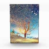 Acrylfotoblok van 5 x 7 inch | | Cherry Tree Puddl Fotoblokken (Voorkant)