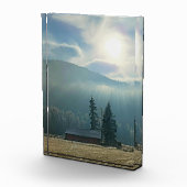 Acrylfotoblok van 5 x 7 inch | Zon en mist Fotoblokken (Rechts)