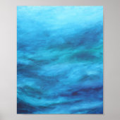 Acrylgeverfde Meer golven Poster (Voorkant)