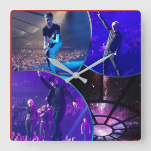 ACRYLHORLOGE VIERKANTE KLOK