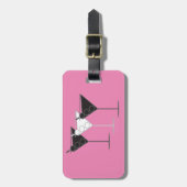 Acrylhoudend Bagagelabel - 3 Cocktails op roze (Voorkant verticaal)