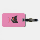 Acrylhoudend Bagagelabel - 3 Cocktails op roze (Achterkant horizontaal)