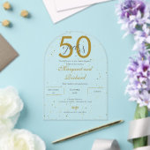 Acrylic 50th anniversary invitation (Insitu (Mariage))