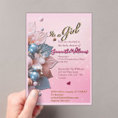 Acrylic Baby Shower Invitation (In situ (ordinateur de poche))