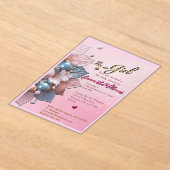 Acrylic Baby Shower Invitation (Poser)