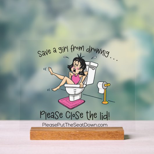 Acrylic Bathroom Sign (Neutre)