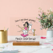 Acrylic Bathroom Sign (Mariage)