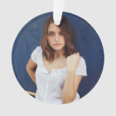 Acrylic Birthday Ornament with Photo & Message (devant)