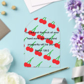 Acrylic cherry plaque acryl uitnodigingen (Insitu (Huwelijk))