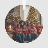 Acrylic Christmas Tree Ornament with family photo (dos)