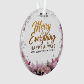 Acrylic Circle Ornament – Blush & Gold Luxury Edit (devant)