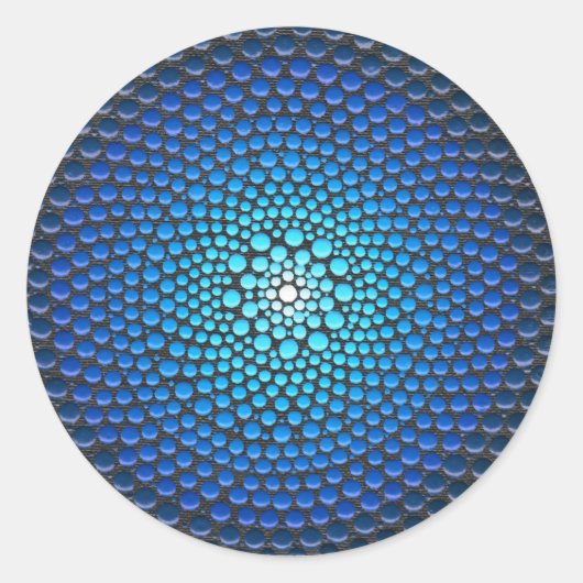 Acrylic Dot Mandala Ronde Sticker (Voorkant)