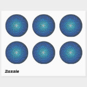 Acrylic Dot Mandala Ronde Sticker (Vel)