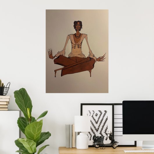 acrylic drawing  poster (Thuiskantoor)