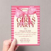 Acrylic Galantines party Invitation (In situ (ordinateur de poche))