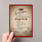 Acrylic Graduation Party Invitation (In situ (ordinateur de poche))