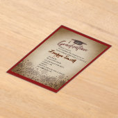 Acrylic Graduation Party Invitation (Poser)